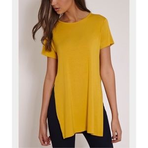 Necessary Clothing High-Low Slit Top